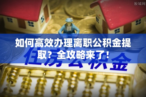 百色如何高效办理离职公积金提取？全攻略来了！